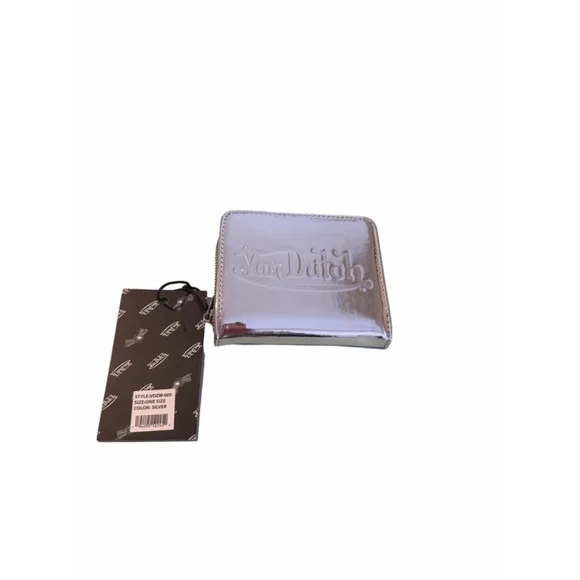 Women's Von Dutch Metallic Silver Wallet - Picture 6 of 6